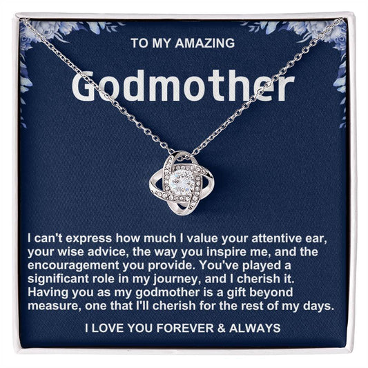 Godmother Love Knot Necklace