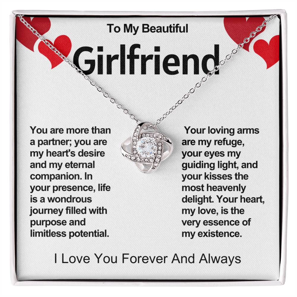 Girlfriend Love Knot Valentine Necklace