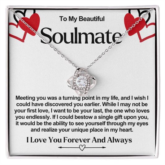 Soulmate Valentine Love Knot Necklace