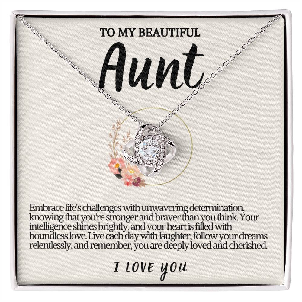 Aunt Love knot Necklace