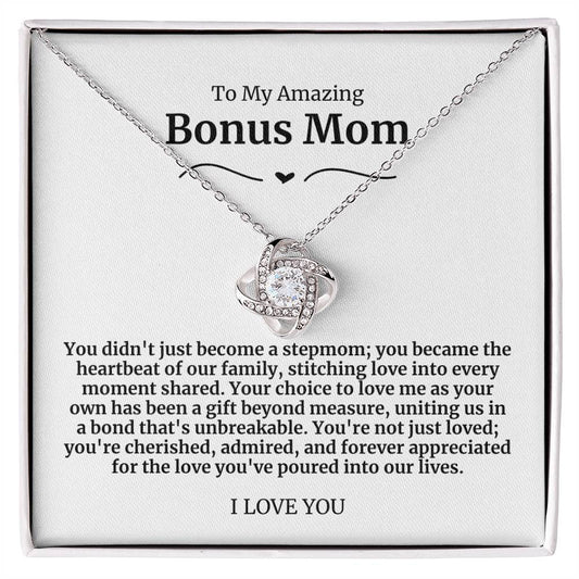 To My Amazing Bonus Mom Necklace