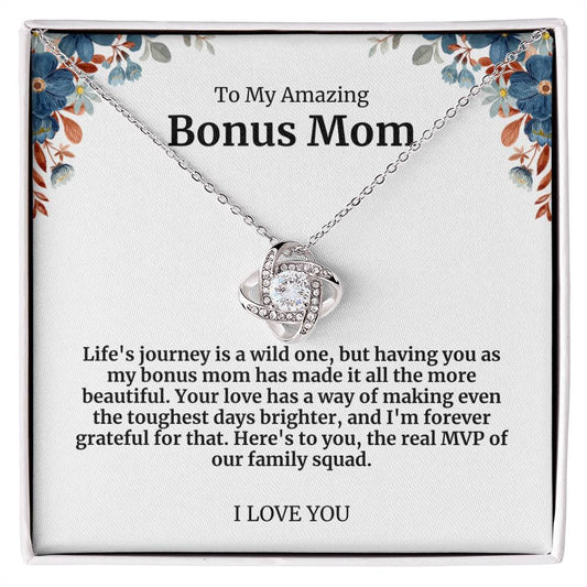 To My Amazing Bonus Mom Necklace