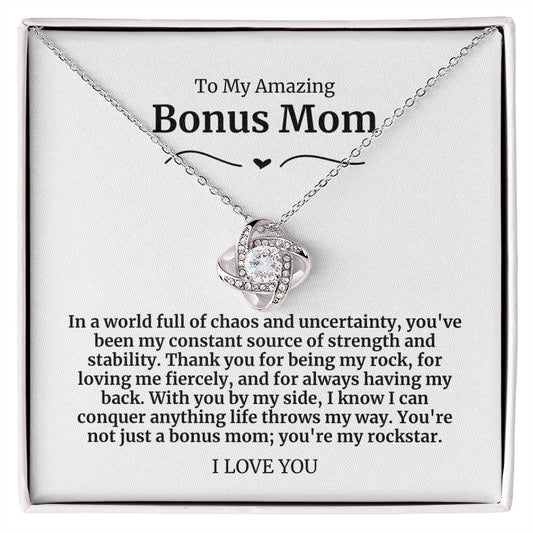 To My Amazing Bonus Mom Necklace