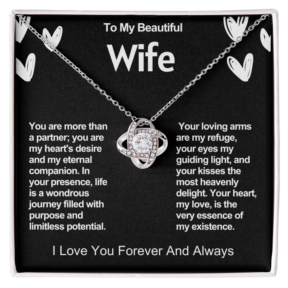 Wife Love Knot Valentine Necklace