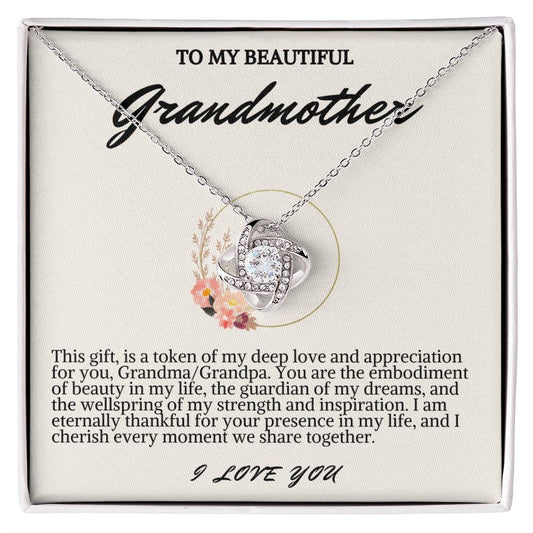 Grandmother Love Knot Necklace