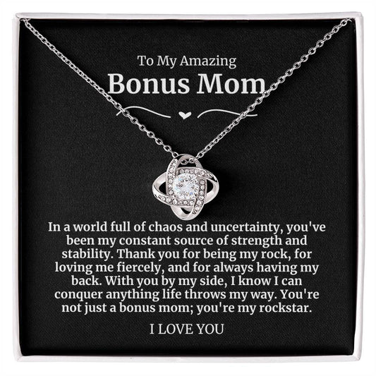 To My Amazing Bonus Mom Necklace