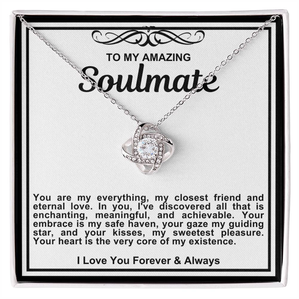 Soulmate Love Knot Necklace- You Are My Everything