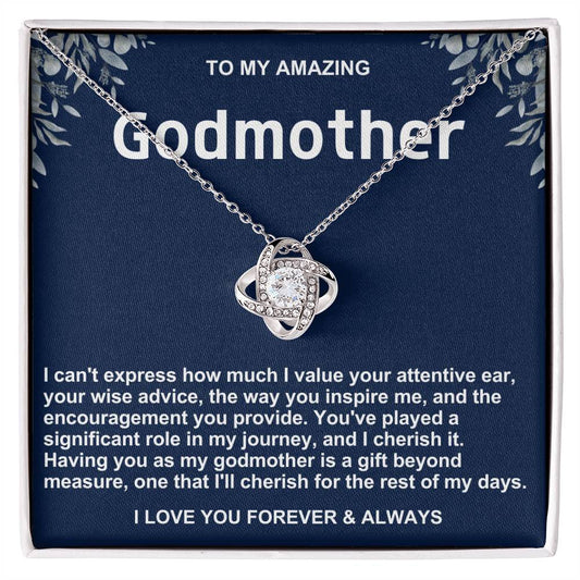 Godmother Love Knot Necklace