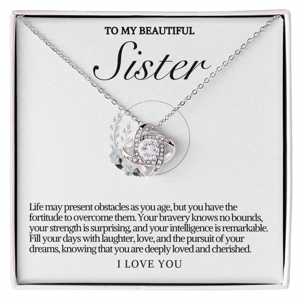 Sister Love Knot Necklace