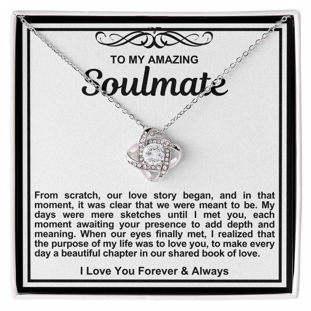 Soulmate Love Knot Necklace- It Was Clear That We Were Meant To Be