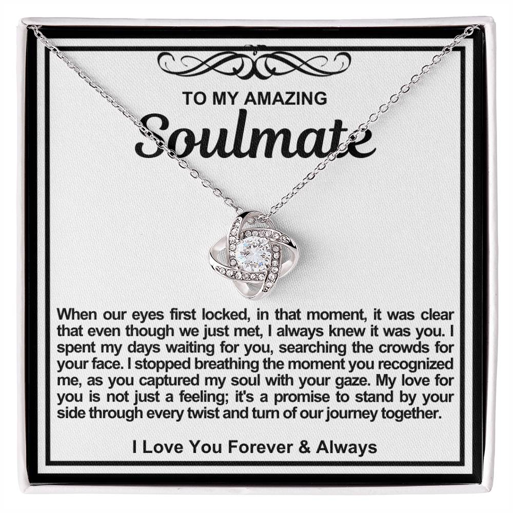 Soulmate Love Knot Necklace- You Captured My Gaze