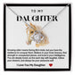 Daughter Horse Love Knot Necklace