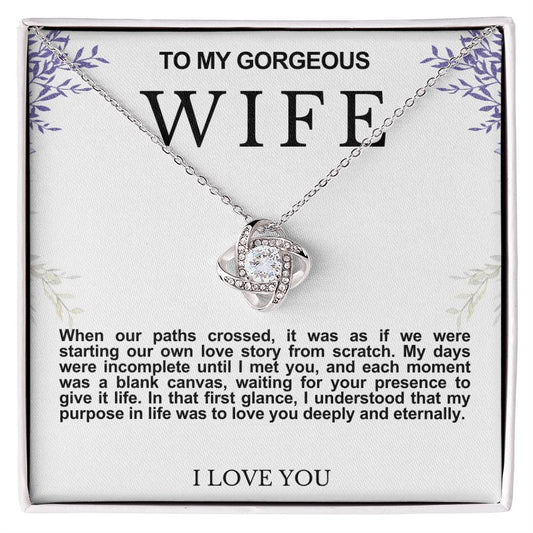 Wife Love Knot Necklace