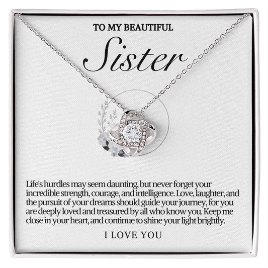 Sister Love Knot Necklace