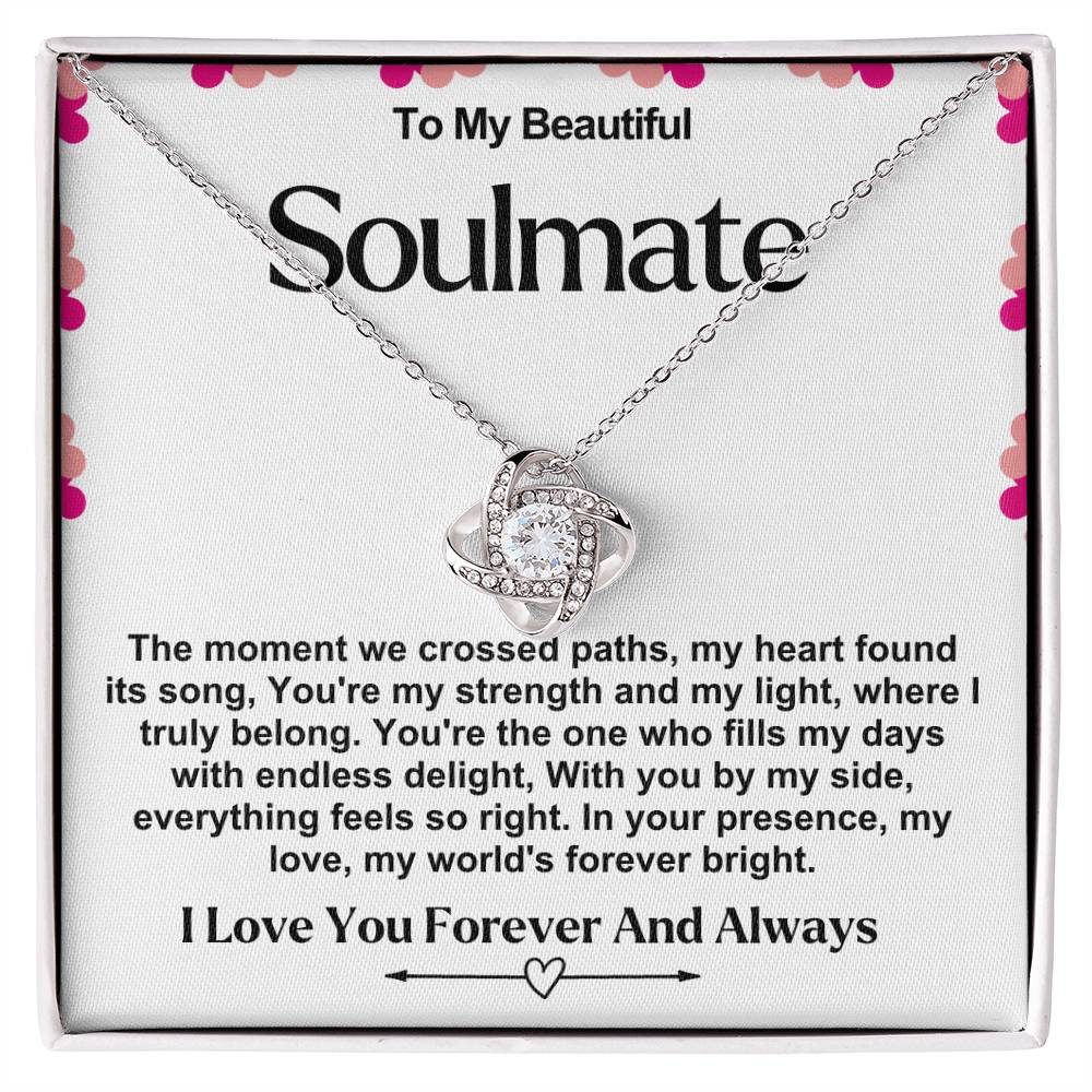 Soulmate Valentine Love Knot Necklace