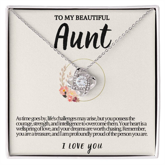 Aunt Love knot Necklace