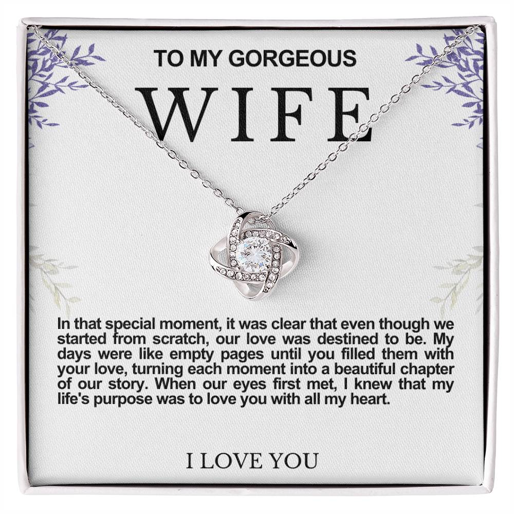 Wife Love Knot Necklace