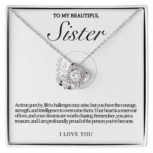 Sister Love Knot Necklace