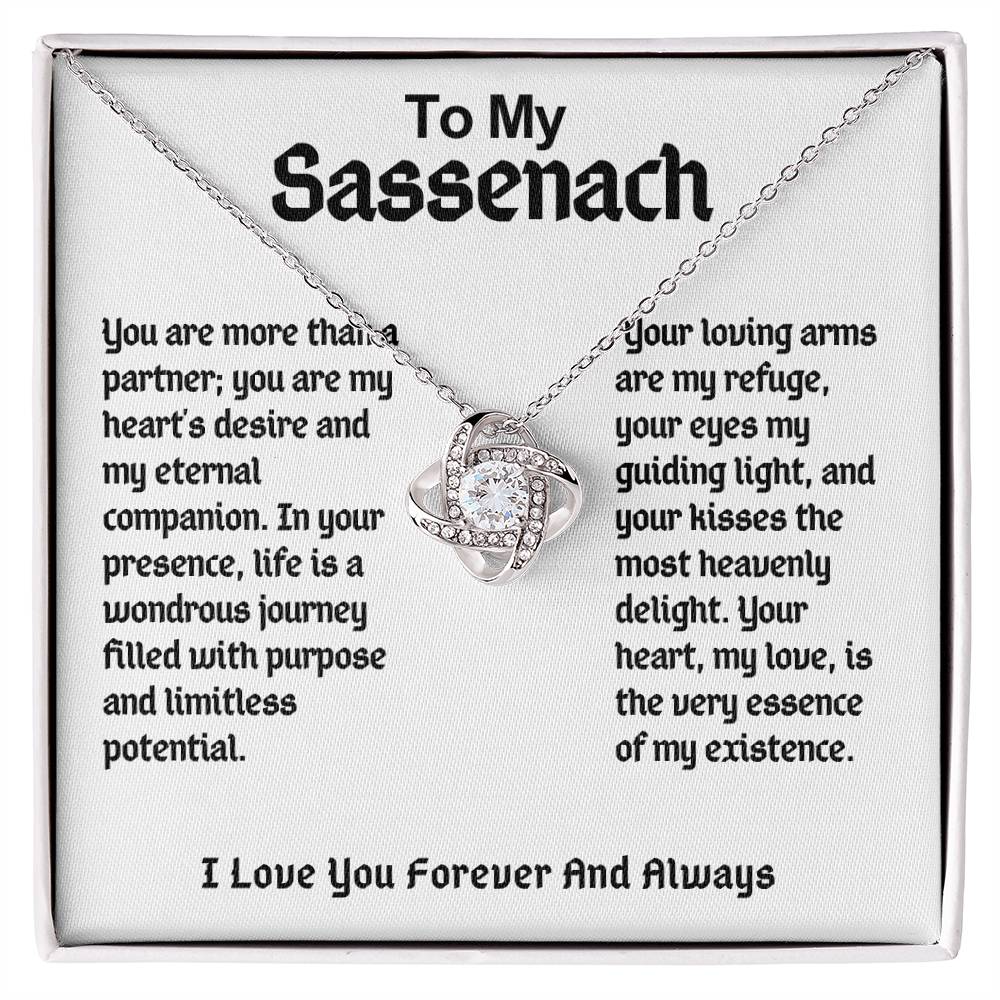 To My Sassenach Love Knot Necklace