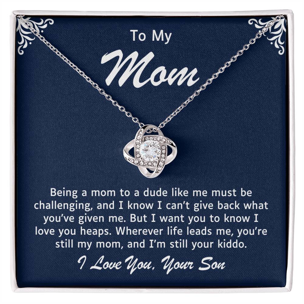 Mother Love Knot Necklace-You Will Always Be My Mom