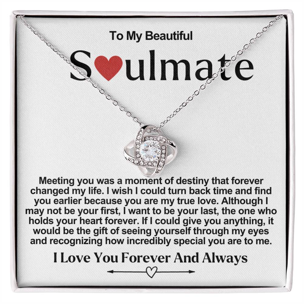 Soulmate Valentine Love Knot Necklace