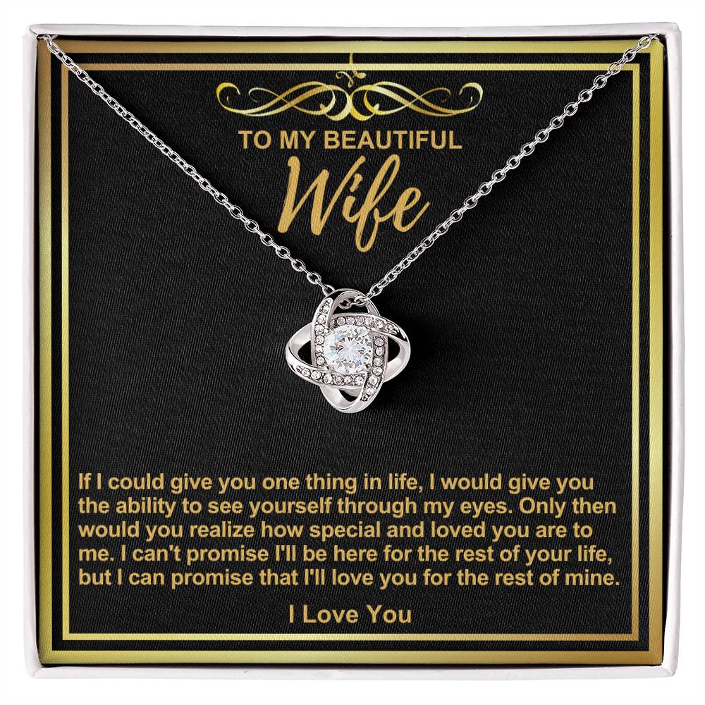 Wife Love Knot Necklace