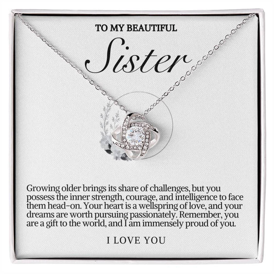 Sister Love Knot Necklace