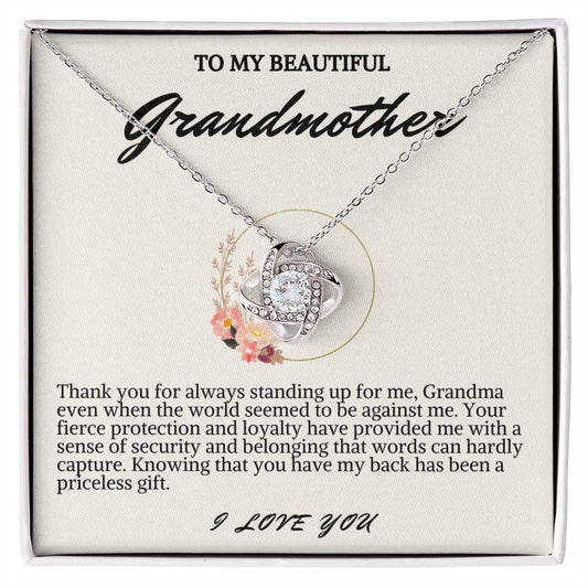 Grandmother Love Knot Necklace