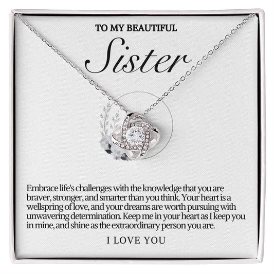 Sister Love Knot Necklace