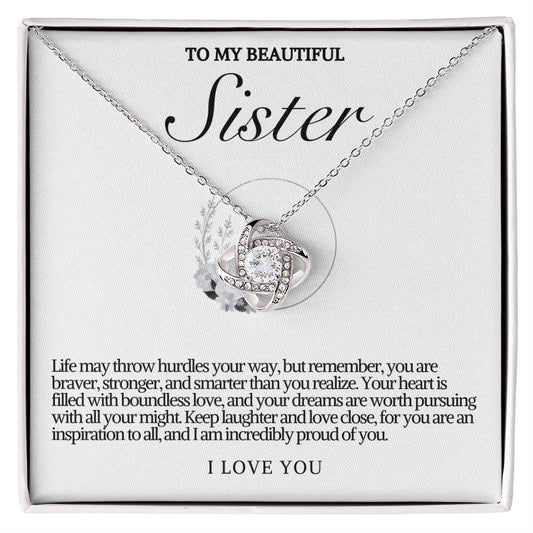 Sister Love Knot Necklace