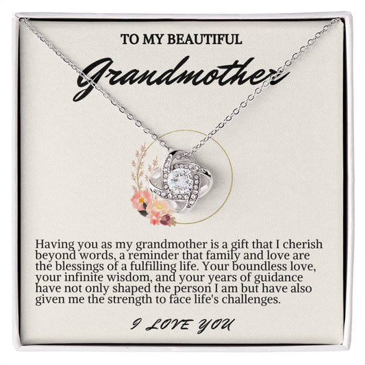 Grandmother Love Knot Necklace