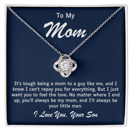 Mother Love Knot Necklace-You Will Always Be My Mom