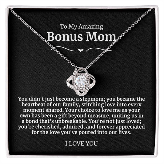 To My Amazing Bonus Mom Necklace