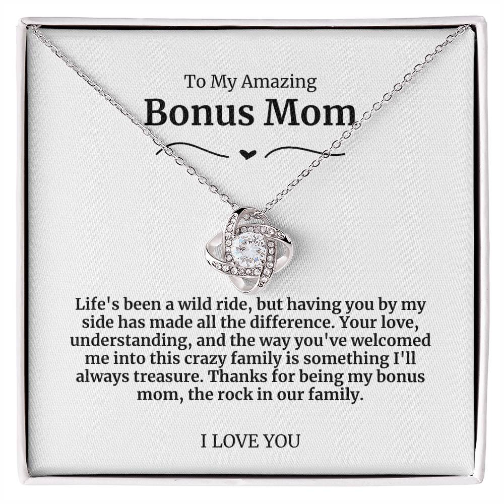 To My Amazing Bonus Mom Necklace