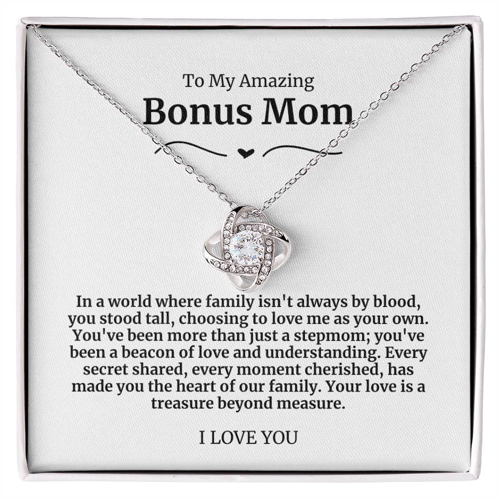 To My Amazing Bonus Mom Necklace