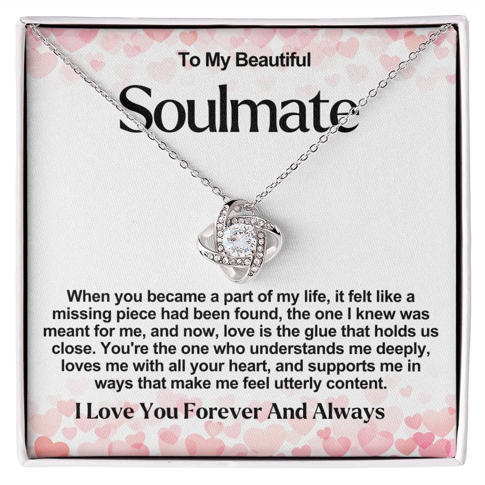 Soulmate Valentine Love Knot Necklace