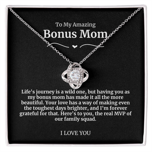 To My Amazing Bonus Mom Necklace