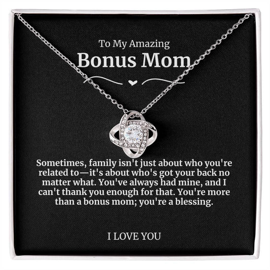 To My Amazing Bonus Mom Necklace