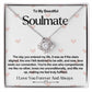 Soulmate Valentine Love Knot Necklace