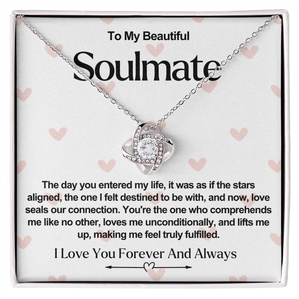 Soulmate Valentine Love Knot Necklace