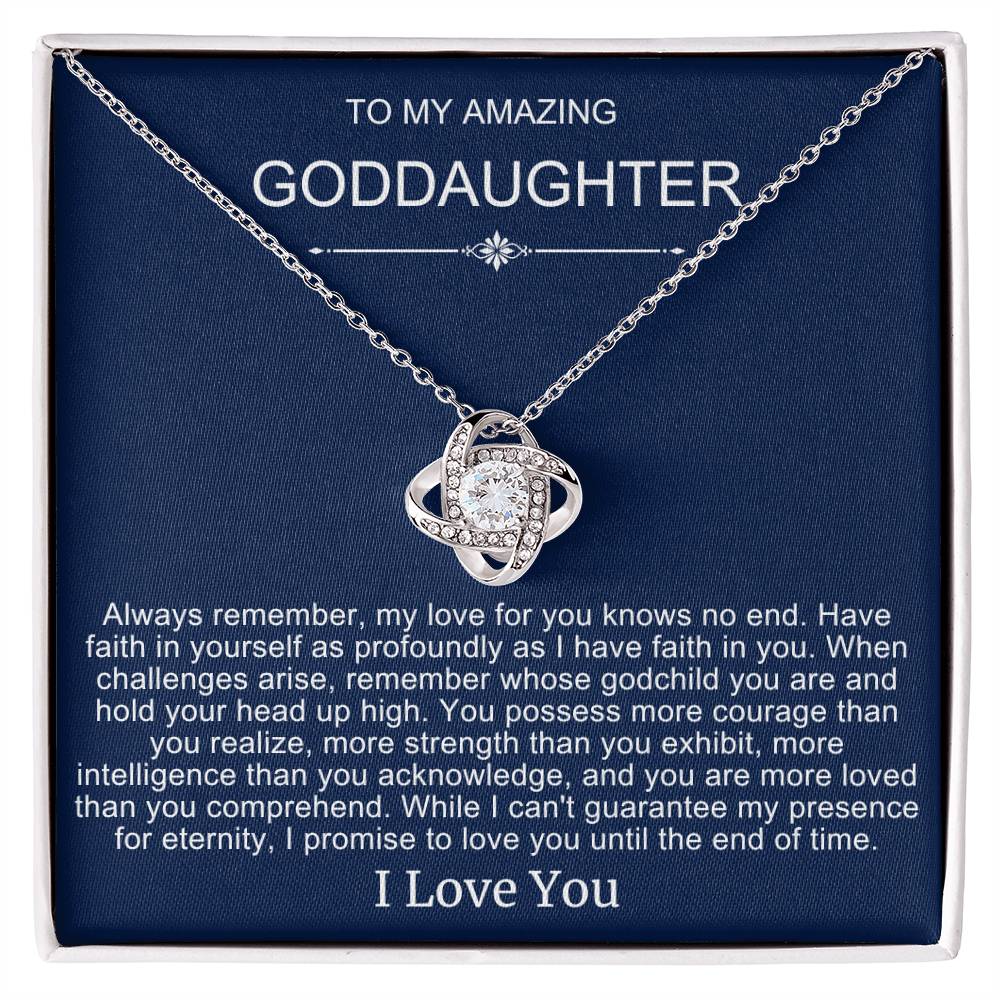 Beautiful Gift To Goddaughter from God Parent "You Are Braver Than You Believe" Necklace