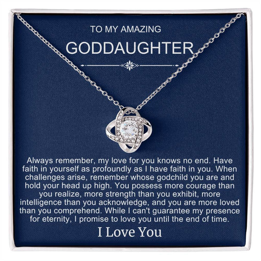 Beautiful Gift To Goddaughter from God Parent "You Are Braver Than You Believe" Necklace