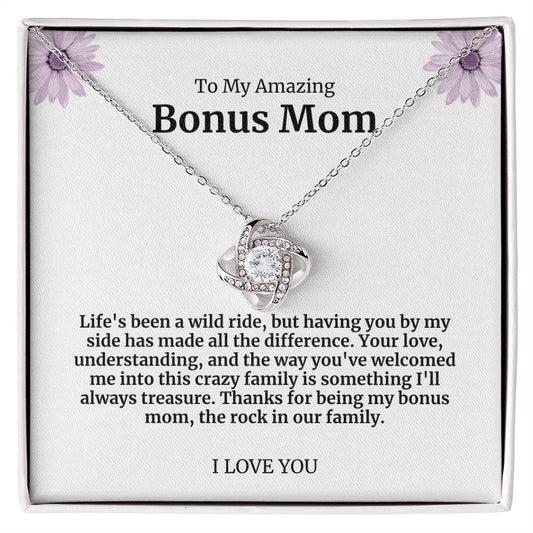 To My Amazing Bonus Mom Necklace