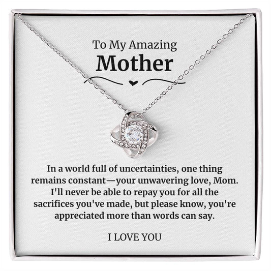 31 To My Amazing Mother Necklace