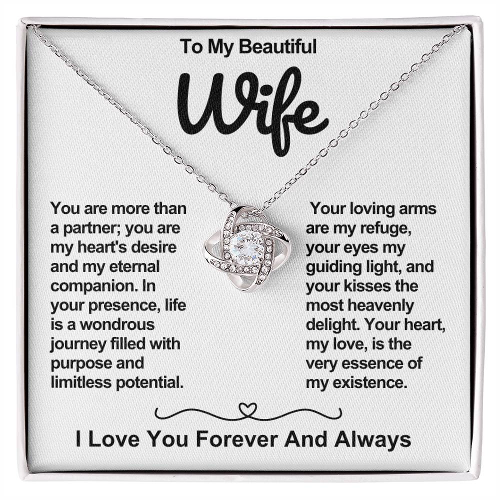 Wife Love Knot Valentine Necklace