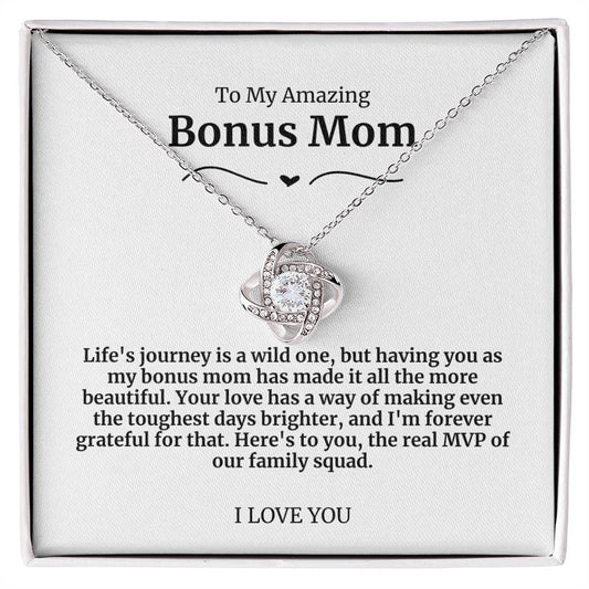 To My Amazing Bonus Mom Necklace