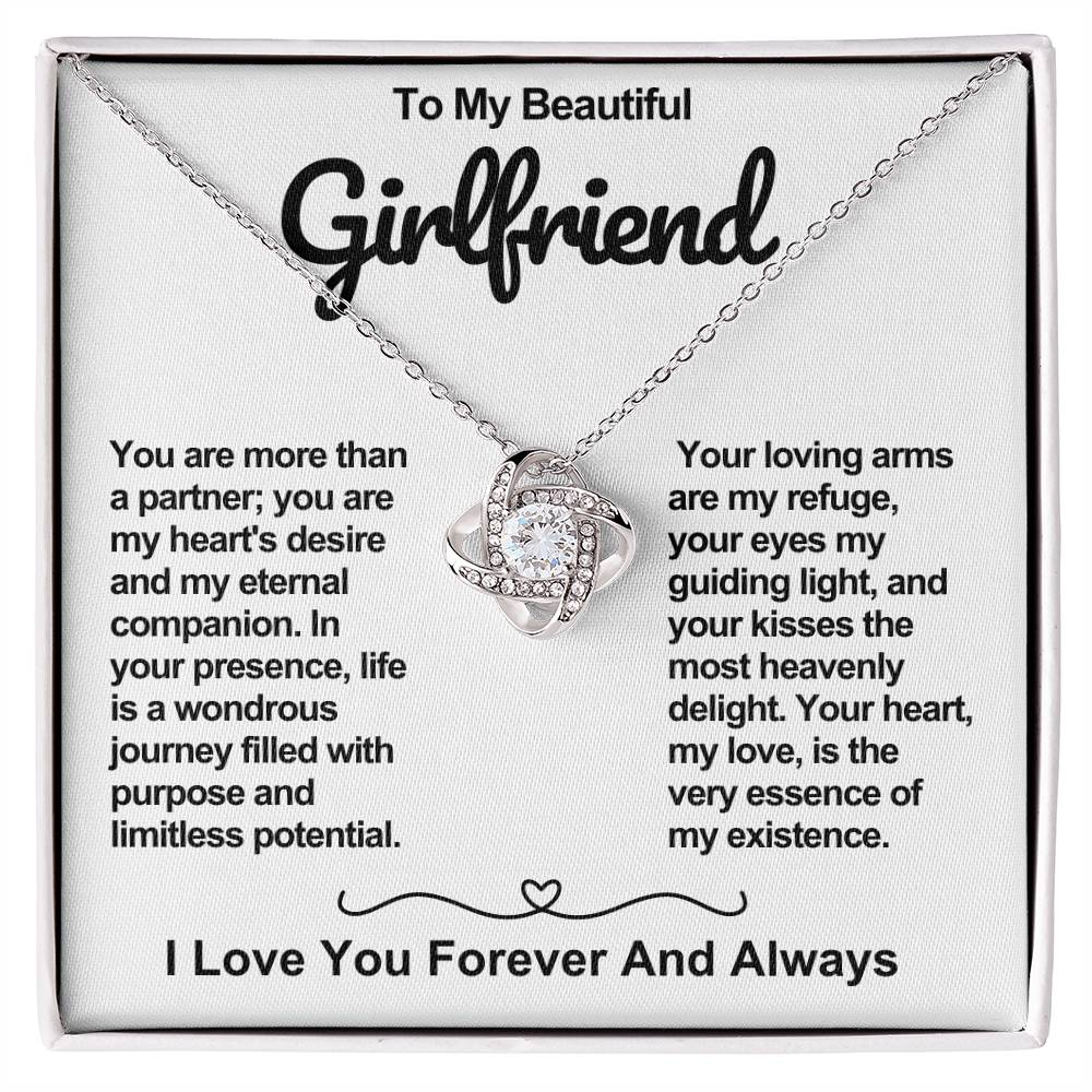 Girlfriend Love Knot Valentine Necklace