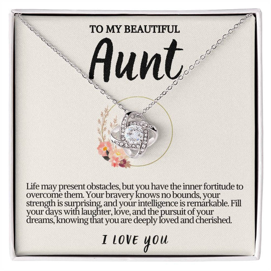 Aunt Love knot Necklace