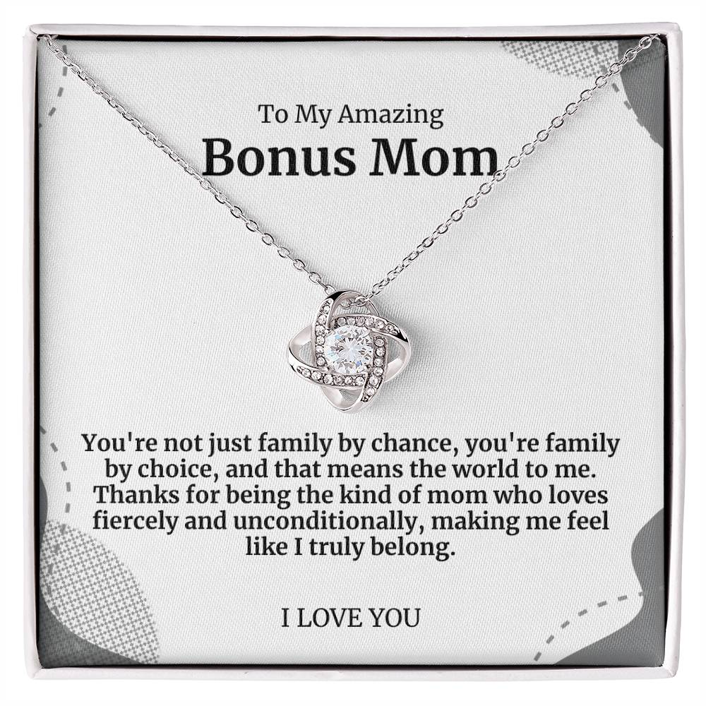 To My Amazing Bonus Mom Necklace