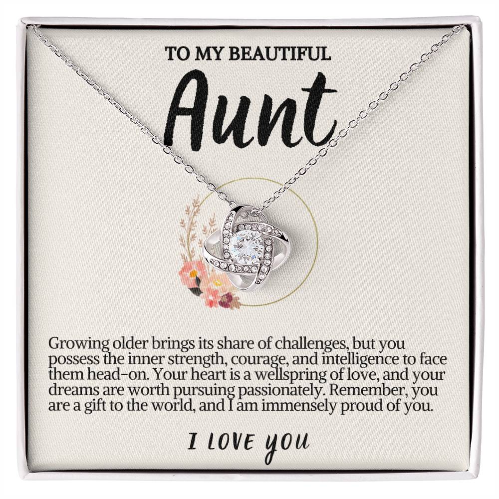 Aunt Love knot Necklace